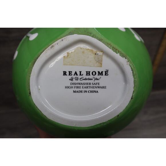 Real Home Vintage Style Christmas Tree Ornament Cookie Jar Earthenware Holiday - Picture 13 of 16